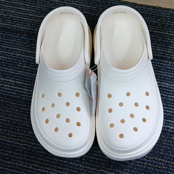 NWT Crocs Stomp Clog Chalk Women Size 9 Men Size 7(209347-0WV) - Picture 2 of 6